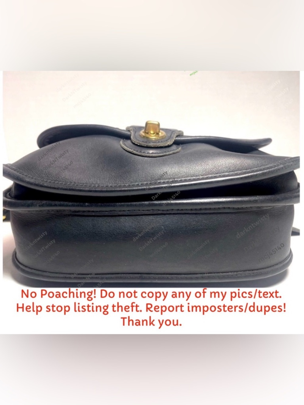 Vintage Coach Leather Prairie Bag Gorgeous! - Picture 7 of 15